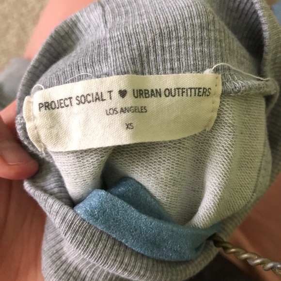 Grey High Neck Crop Top - Picture 7 of 7